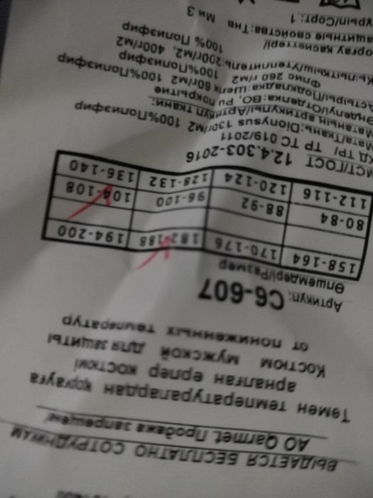 Зимняя спецодежда