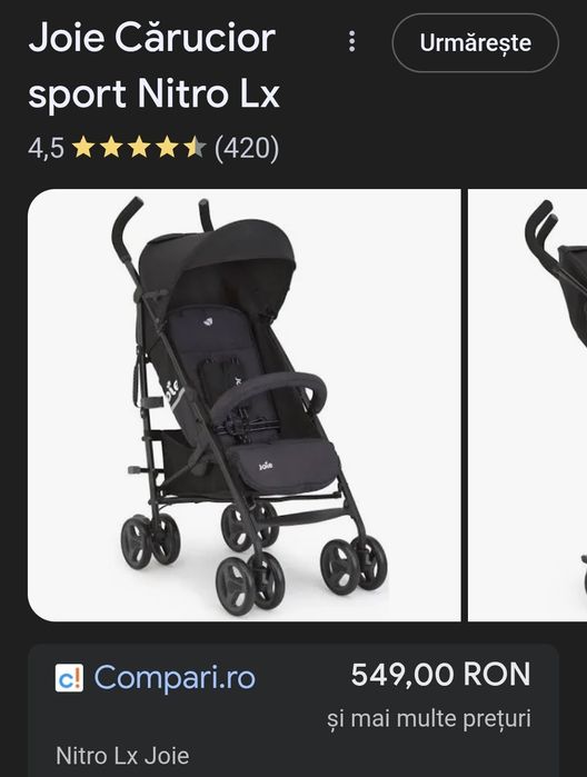 Carucior sport joie nitro lx 0m+,  tip umbrela
