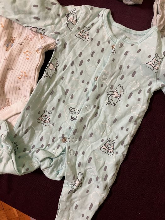 Бебешки гащеризон ромпър  George и боди 56 размер новородено дрехи