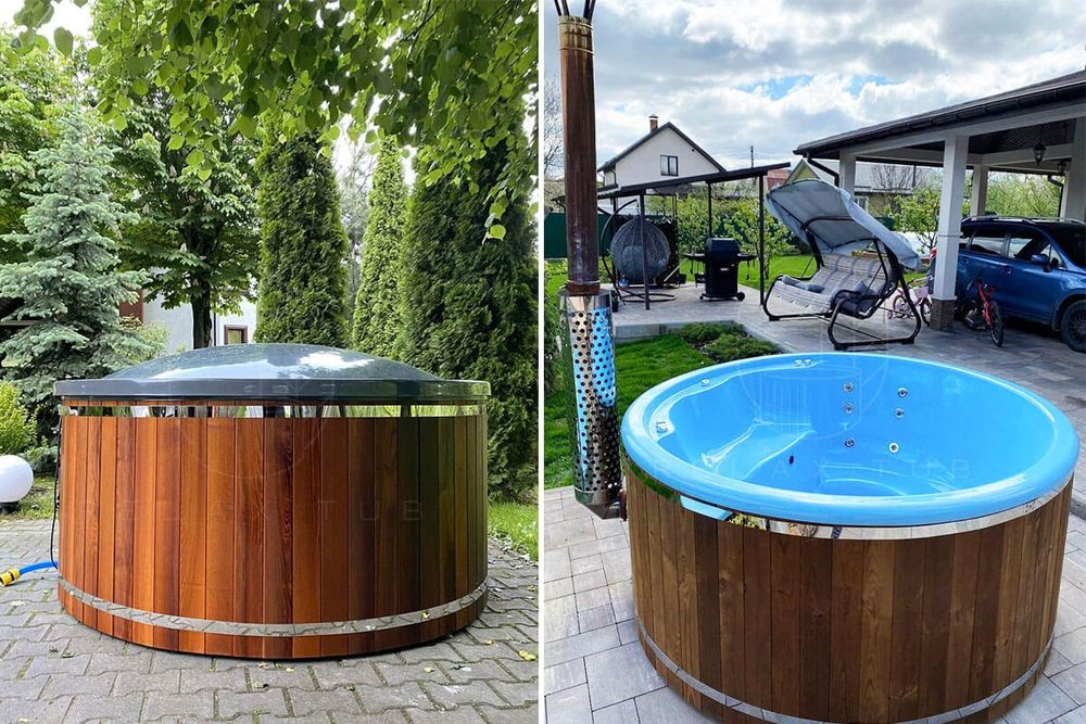 Ciubăr din fibră de sticlă. Jacuzzi