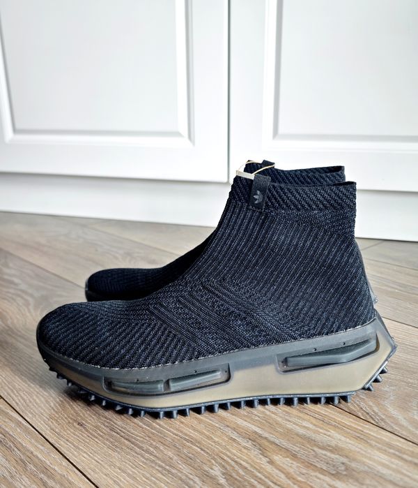 Нови adidas NMD S1 Sock Black и NMD R1 бели и черни мъжки обувки