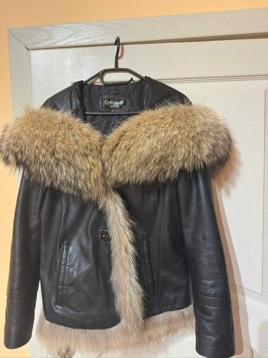 Луксозно дамско зимно палто с пух