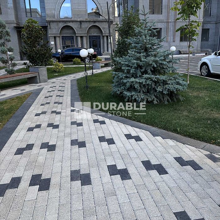 Брусчатка "Английский булыжник" толщина 40/60мм. Тротуарная плитка