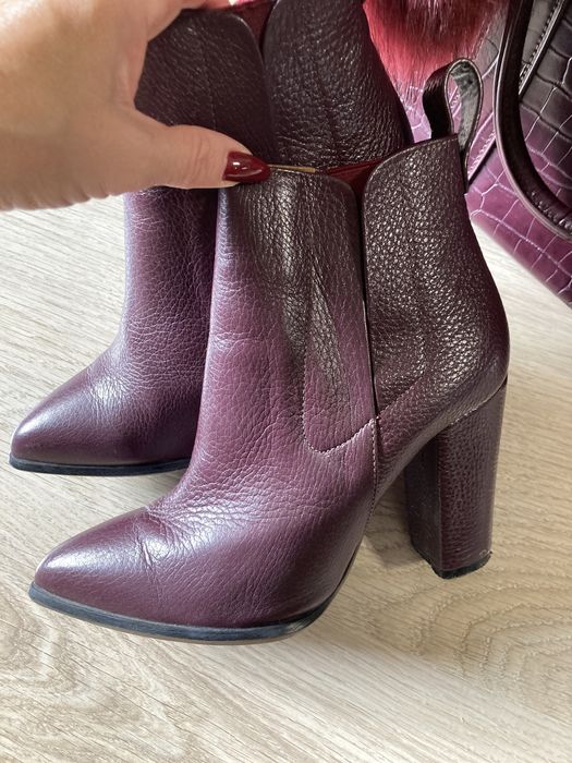 Боти от естествена кожа на Bianki с подарък чанта