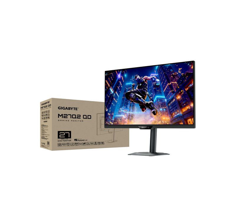 -Монитор Gigabyte - 27" M27Q2 EK Gaming IPS 200hz QHD (2560х 440)