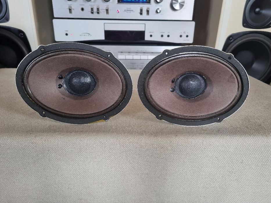 Set Difuzoare Medii Grundig. 4 ohms, 6 watts, 17,5x12,7 cm. Impecabile