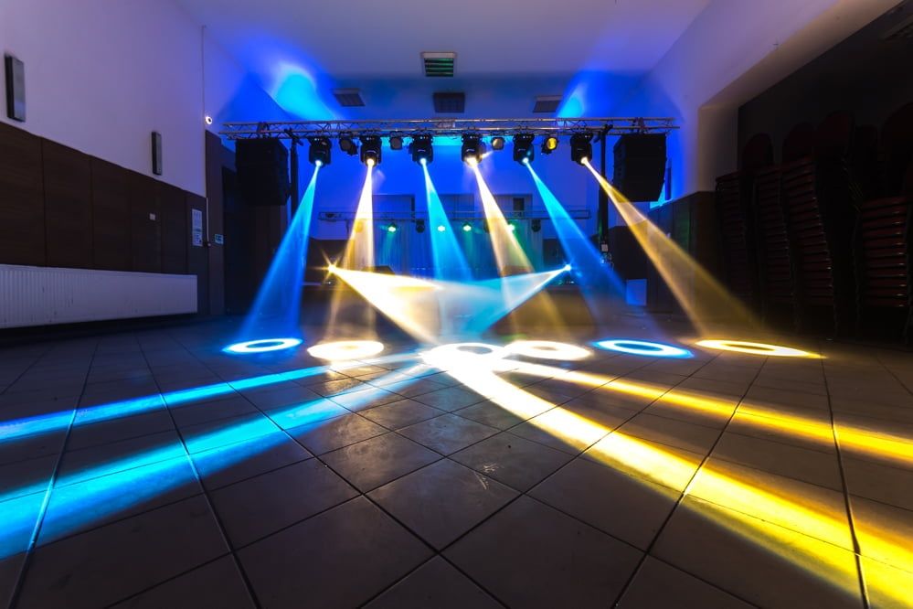 Dj, efecte lumini ,Gheata carbonica  la evenimente.