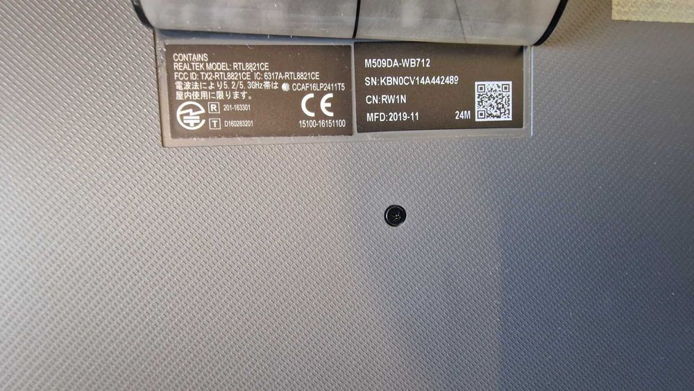 Asus M509DA - AMD Ryzen 3700U, 8GB RAM, 512GB SSD