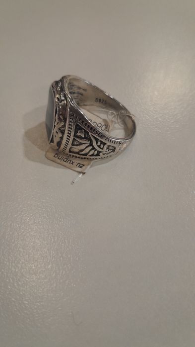 Мужское кольцо из серебро