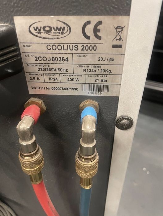 Машина за зареждане на климатици Wurth. Фреон R134A
