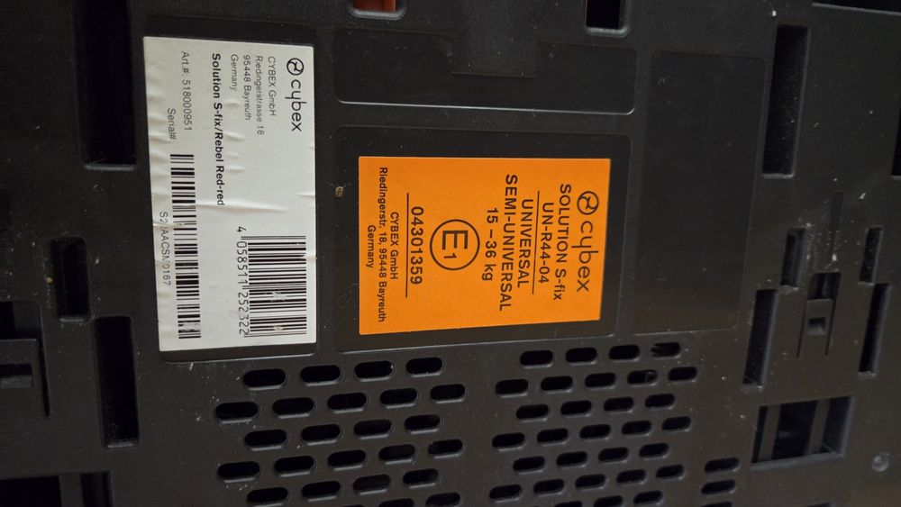 Столче за кола Cybex Solution S-Fix 15-36 kg