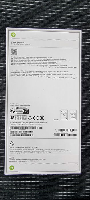 Iphone 17 pro max 256 gb NOU Sigilat cu factura