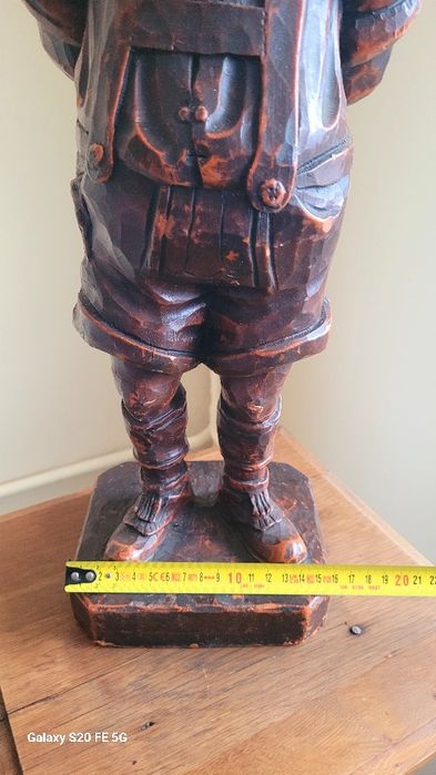 Голяма немска декоративна фигура от твърд восък