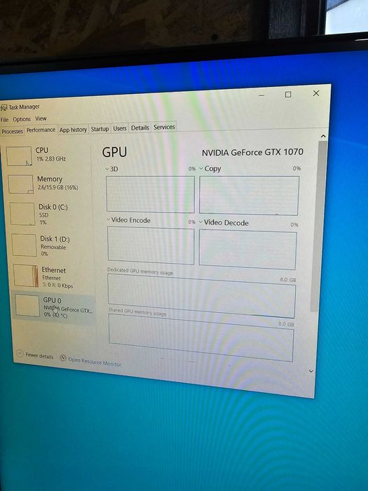 Sistem gaming Ryzen 2600, 16gb DDR4, GTX 1070, ssd 500gb !