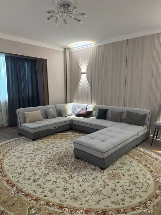 Посуточно 3-комн. квартира у метро Новза — 50 м, 2 станции до центра