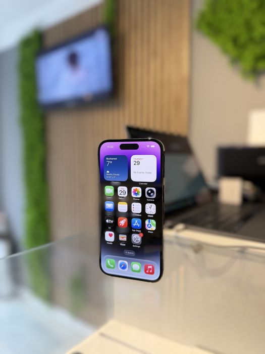 **ATS GSM**iPhone 14  Pro Max 128Gb/Baterie83%/Fact+Gar 12 luni