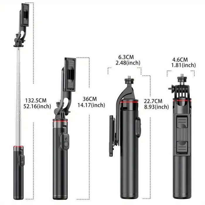 3 в 1 -ШТАТИВ + селфи палка +блют.пульт-ассортимент- гарантия-доставка