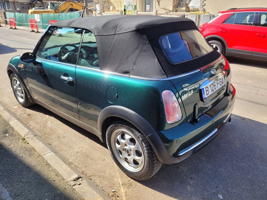 Mini Cooper/One cabrio 1.6 benzina , STARE EXCELENTA, aer conditionat, euro 4 an 2005