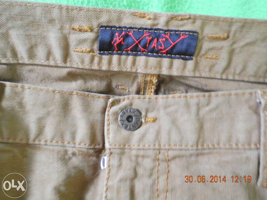 Blugi maro barbati, cambrati, noi, talie 51 x 2 cm