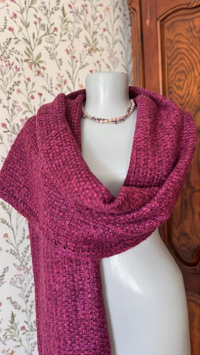 Шарф теплый длинный