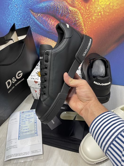 Adidasi Dolce Gabbana piele naturala 100% Full Box Premium