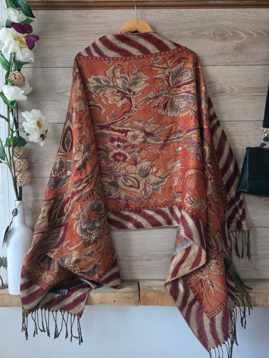 Луксозен дамски шал PASHMINA и коприна
