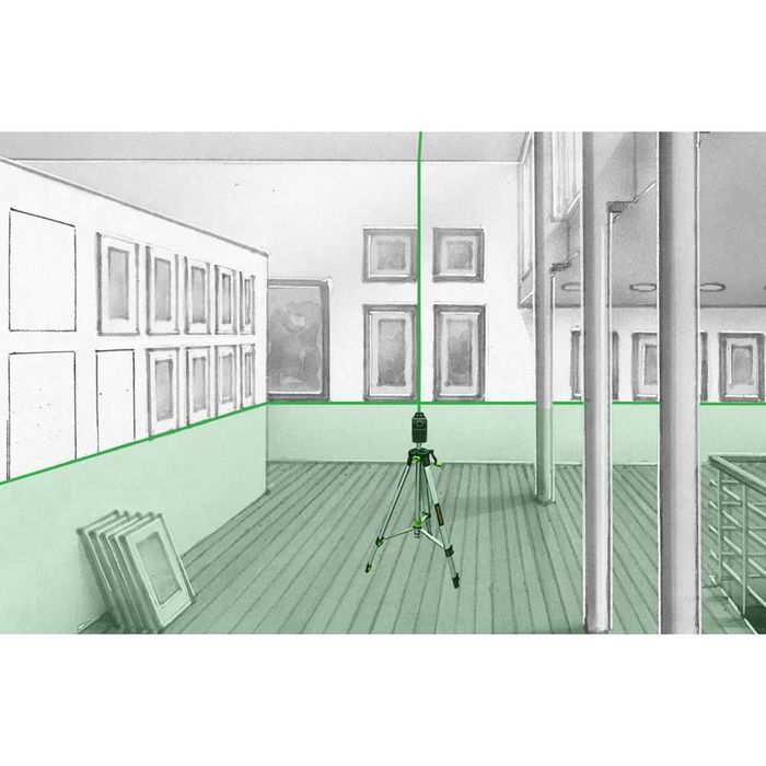 Зелен линеен лазерен нивелир Laserliner PocketLine-Laser G360 Set
