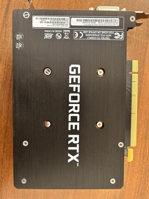 Видеокарта RTX 3050 8gb 128 bit