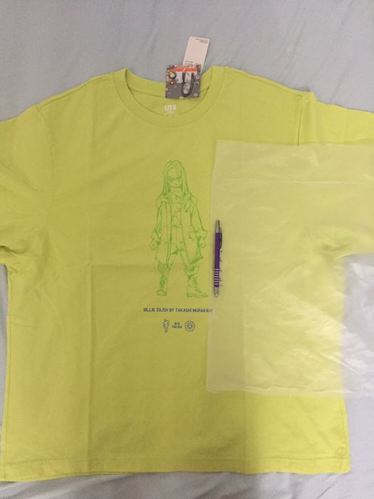 Tricou Uniqlo x Takashi Murakami x Billi Eilish