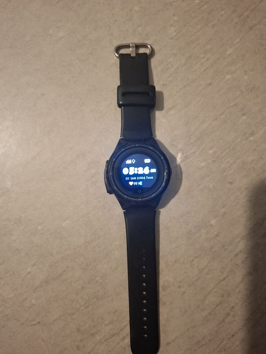 Ceas Smartwatch rotund, culoare Negru
