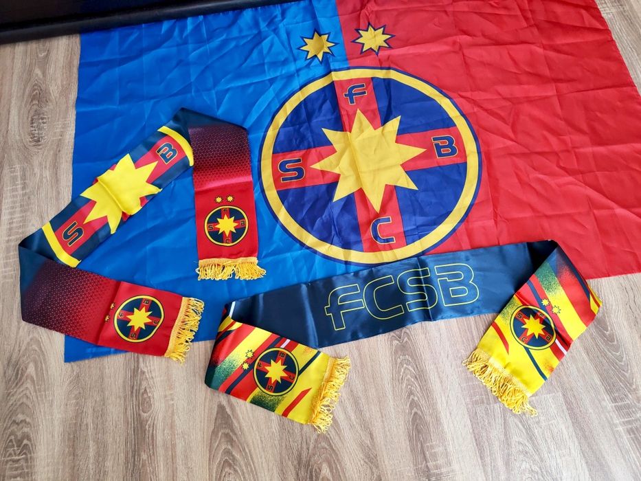 Set Suporteri Fcsb ( Steag FCSB + Esarfa)