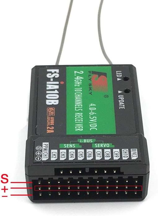 FLYSKY FS-iA10B приемник 2.4G 10-канален PWM изход