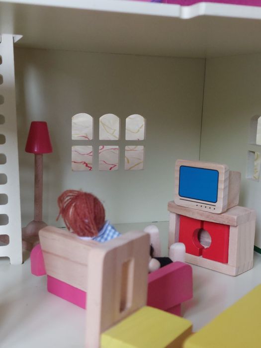 Дървена къщичка за игра