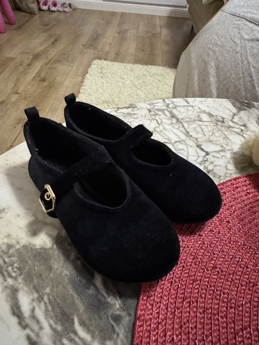 Balerini H&M 27, negri cu catarama aurie