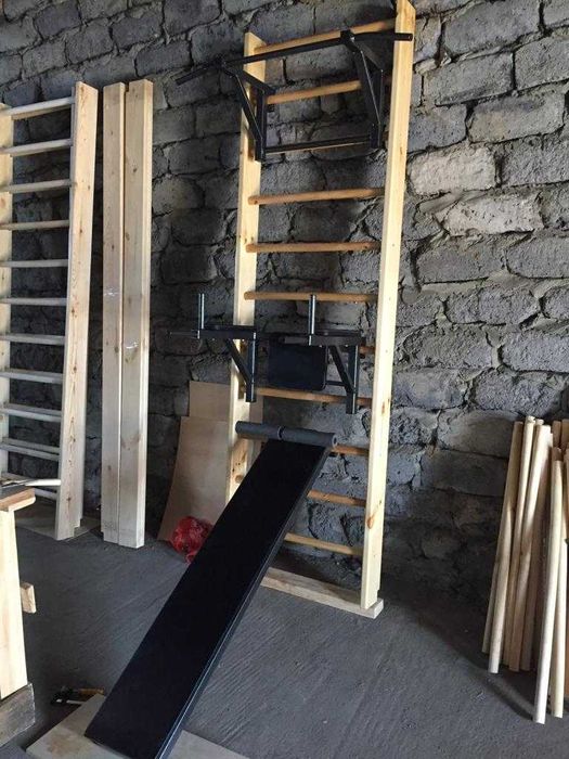 Шведская стенка + турник с брусьями