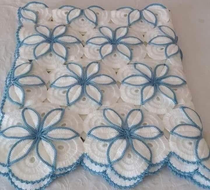 Плед-одеяло для ребёнка Ручная вязка