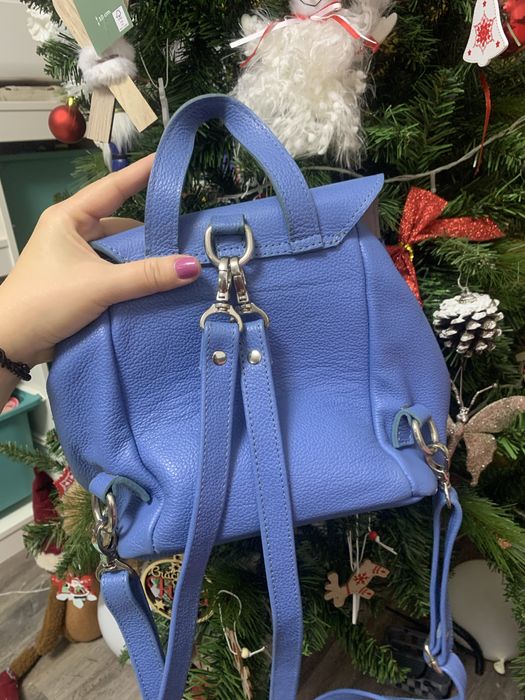 Ghiozdan/ geanta crosbody 2 in 1 piele naturala