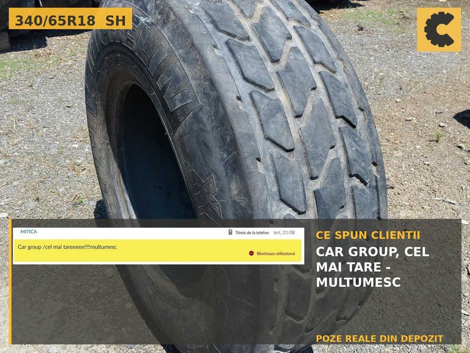 Cauciucuri 340/65R18 Michelin Anvelope Tractor Punte Fata Radiale SH GARANTIE Factura Fendt Valtra Landini