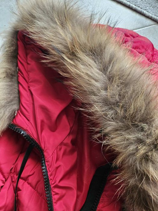 Дамско зимно яке с естествен пух
