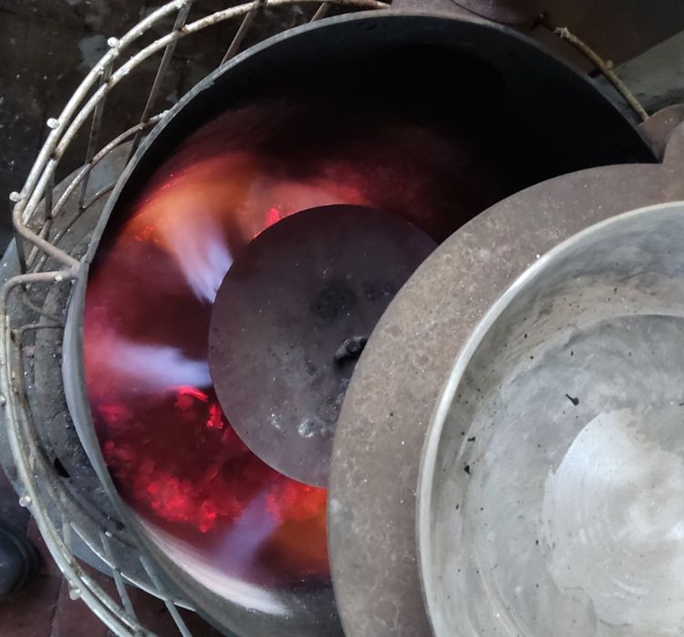 Печь на отработке