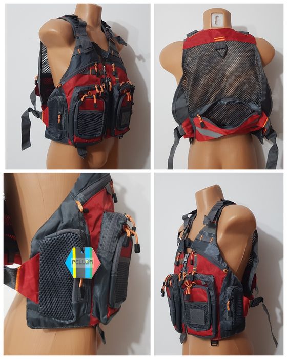 Vesta tactică nouă PELLOR, sport pescuit, mărime universală One Size