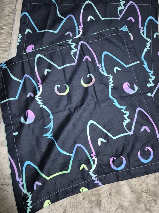 Set 2 fete de perna cu pisici