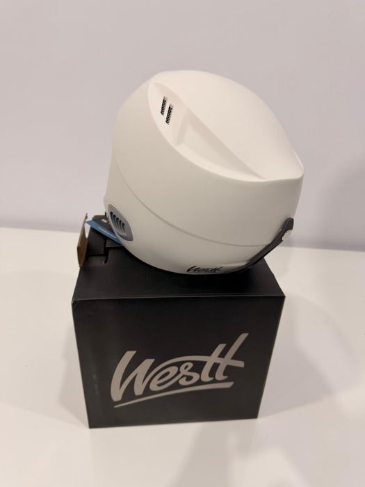 Casca schi WEST marime L alb