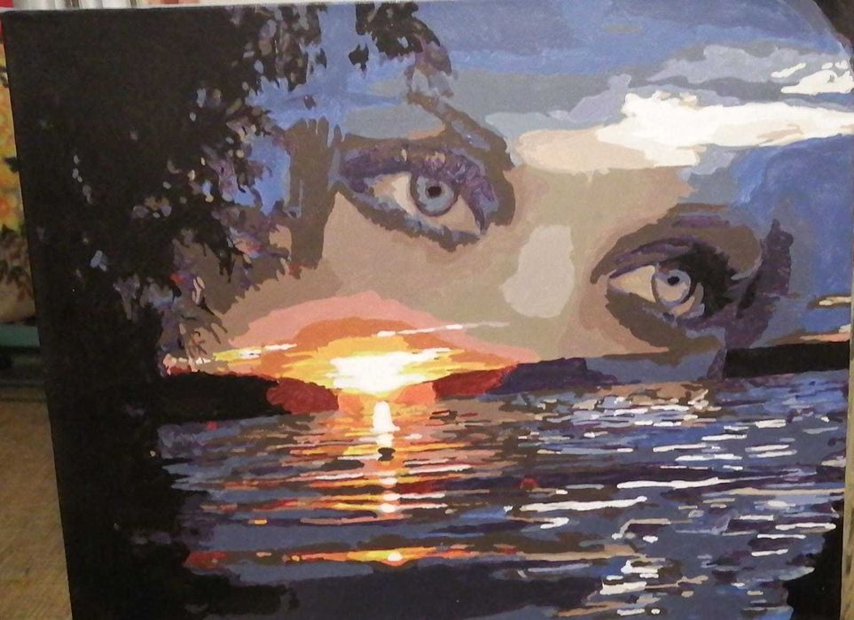 Картина по номерам. ручная работа