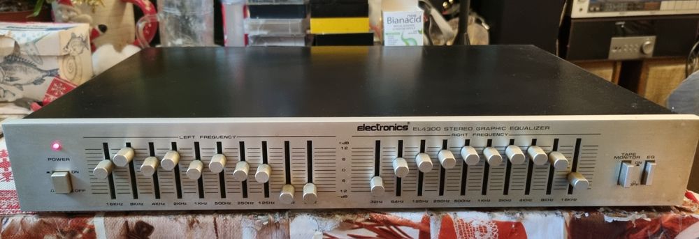 Egalizator 2×10 benzi spectrum analyzer GE-909, Electronics  EL4300, 2×10 benzi