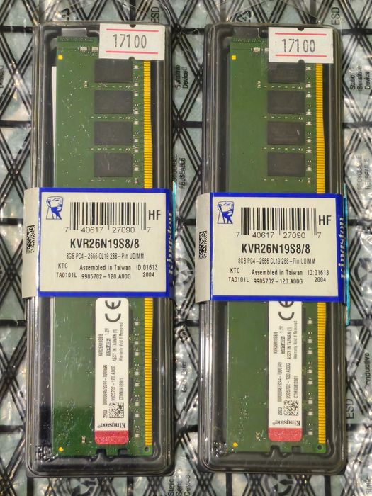 DDR4 8x2 16gb Kingston KVR26N19S88