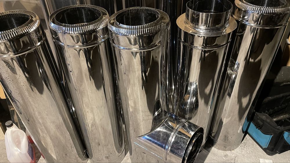 Horn centrala 5metri de 200mm pe lemne cos de fum ori unde cu placere