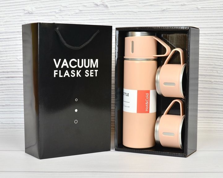 Термос с 3 кружками подарочный набор акция