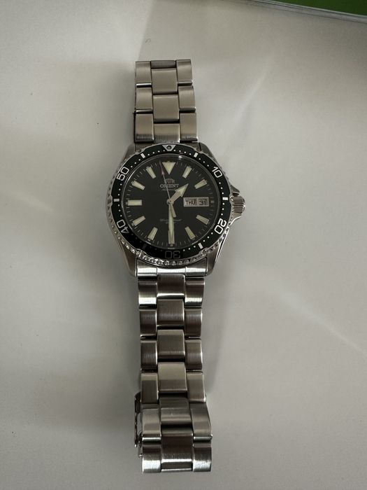 Orient Mako III green automatic