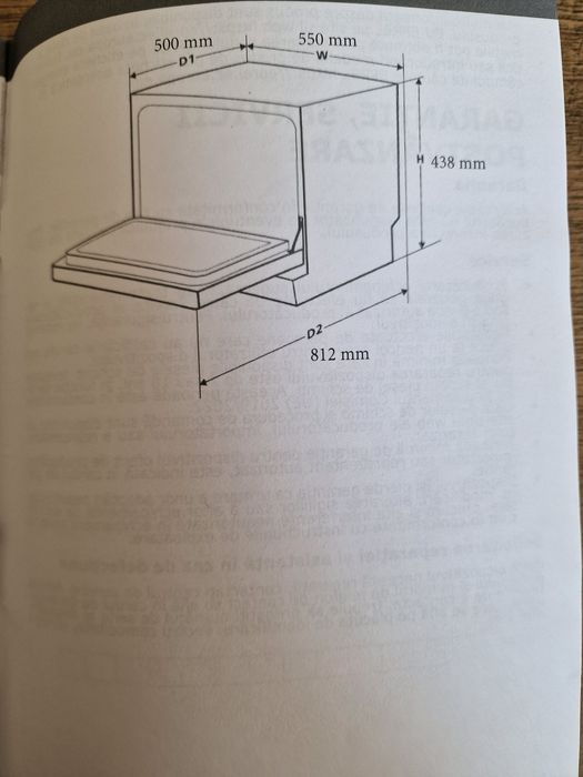 Masina spalat vase compacta
